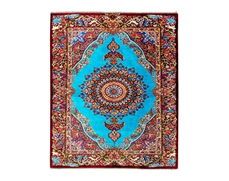 فرش تمام ابریشم ذرع چارک